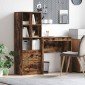 vidaXL Γραφείο Καπνιστό Δρύς 115,5 x 40 x 127 εκ 2 τμχ.