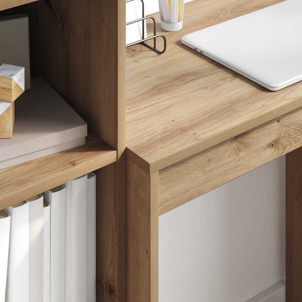 vidaXL Γραφείο Artisan Oak 115,5 x 40 x 127 εκ 2 τμχ.