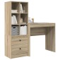 vidaXL Γραφείο Δρύς Sonoma 125,5 x 40 x 127 εκ 2 τμχ.