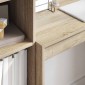 vidaXL Γραφείο Δρύς Sonoma 125,5 x 40 x 127 εκ 2 τμχ.