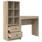vidaXL Γραφείο Δρύς Sonoma 125,5 x 40 x 127 εκ 2 τμχ.