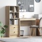 vidaXL Γραφείο Δρύς Sonoma 125,5 x 40 x 127 εκ 2 τμχ.