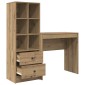 vidaXL Γραφείο Artisan Oak 125,5 x 40 x 127 εκ 2 τμχ.