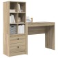 vidaXL Γραφείο Δρύς Sonoma 135,5 x 40 x 127 εκ 2 τμχ.