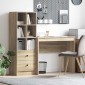 vidaXL Γραφείο Δρύς Sonoma 135,5 x 40 x 127 εκ 2 τμχ.