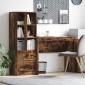 vidaXL Γραφείο Καπνιστό Δρύς 135,5 x 40 x 127 εκ 2 τμχ.