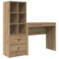 vidaXL Γραφείο Artisan Oak 135,5 x 40 x 127 εκ 2 τμχ.