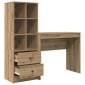 vidaXL Γραφείο Artisan Oak 135,5 x 40 x 127 εκ 2 τμχ.