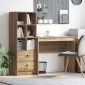 vidaXL Γραφείο Artisan Oak 135,5 x 40 x 127 εκ 2 τμχ.