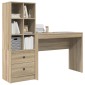 vidaXL Γραφείο Δρύς Sonoma 145,5 x 40 x 127 εκ 2 τμχ.