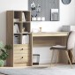 vidaXL Γραφείο Δρύς Sonoma 145,5 x 40 x 127 εκ 2 τμχ.