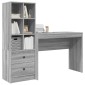 vidaXL Γραφείο Γκρίζο Σονομα 145,5 x 40 x 127 εκ 2 τμχ.