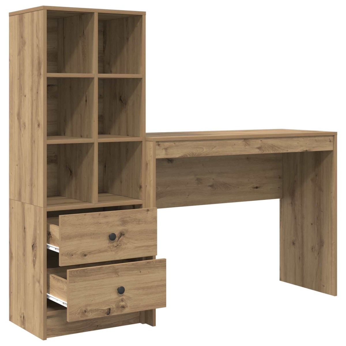 vidaXL Γραφείο Artisan Oak 145,5 x 40 x 127 εκ 2 τμχ.