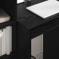 vidaXL Γραφείο Μαύρη Οξυά 105,5 x 50 x 127 εκ 2 τμχ.