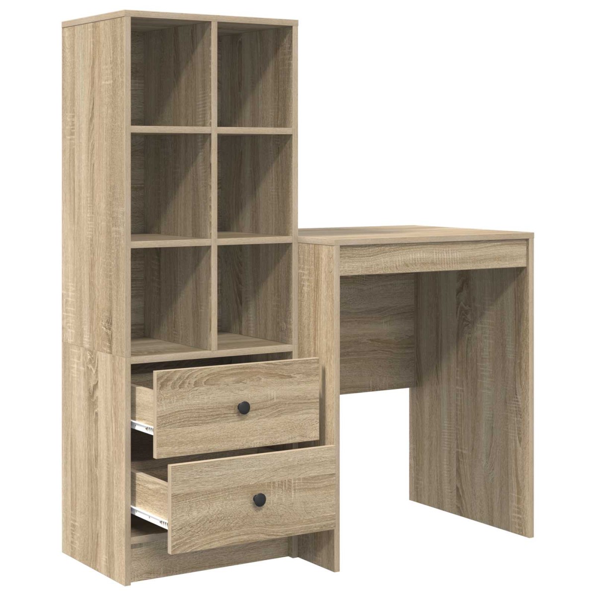 vidaXL Γραφείο Δρύς Sonoma 105,5 x 50 x 127 εκ 2 τμχ.