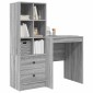 vidaXL Γραφείο Γκρίζο Σονομα 105,5 x 50 x 127 εκ 2 τμχ.