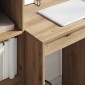 vidaXL Γραφείο Artisan Oak 105,5 x 50 x 127 εκ 2 τμχ.
