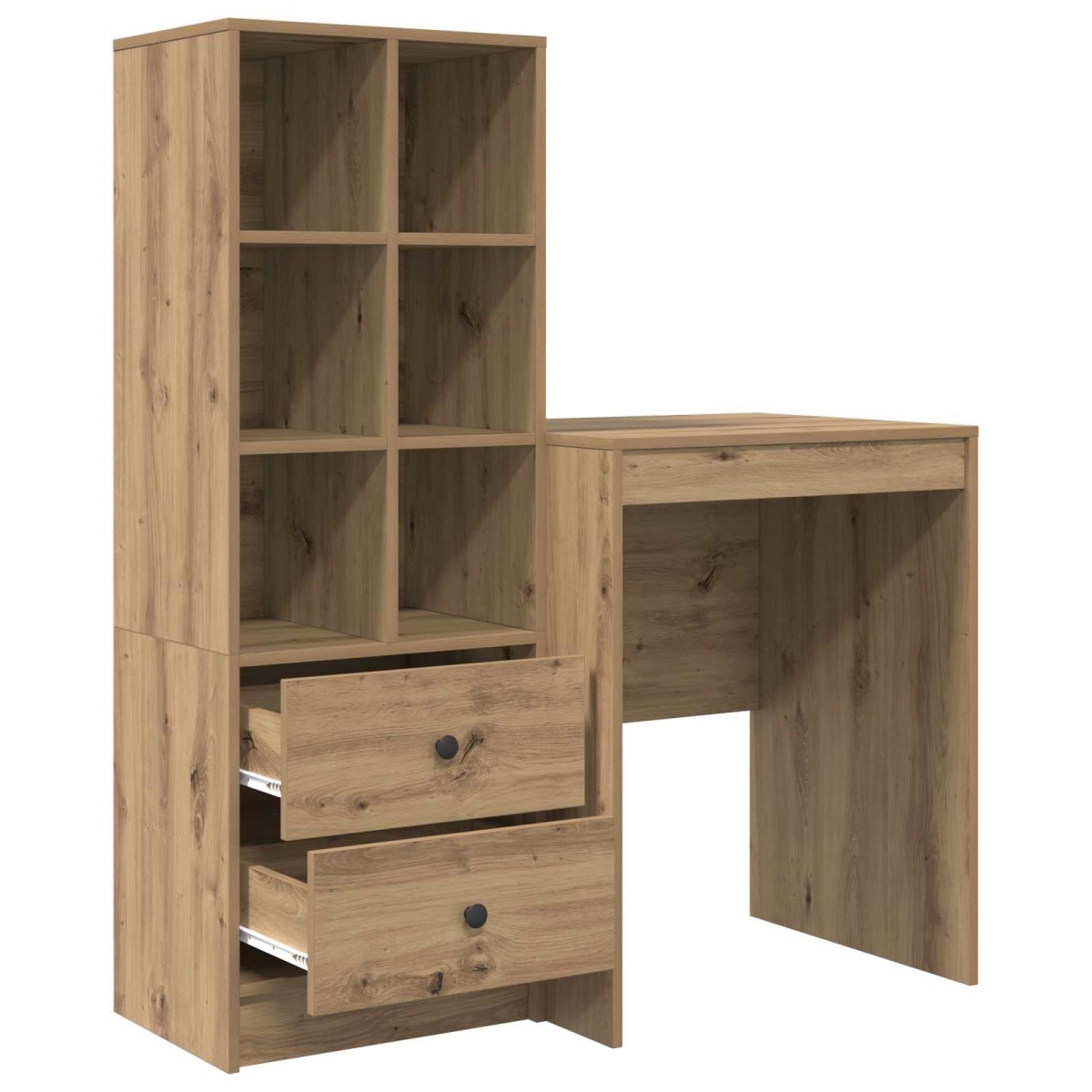vidaXL Γραφείο Artisan Oak 105,5 x 50 x 127 εκ 2 τμχ.