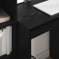 vidaXL Γραφείο Μαύρη Οξυά 115,5 x 50 x 127 εκ 2 τμχ.