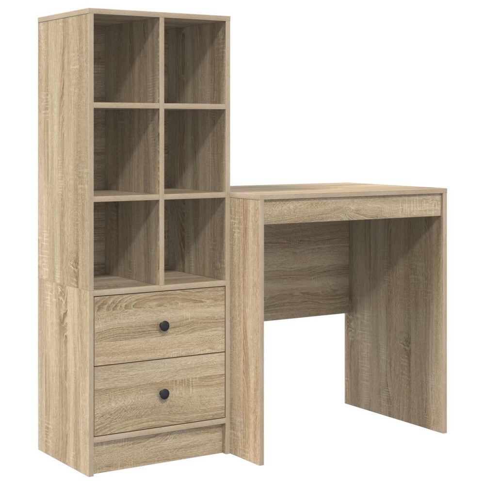 vidaXL Γραφείο Δρύς Sonoma 115,5 x 50 x 127 εκ 2 τμχ.