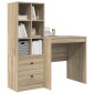 vidaXL Γραφείο Δρύς Sonoma 115,5 x 50 x 127 εκ 2 τμχ.