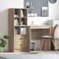 vidaXL Γραφείο Δρύς Sonoma 115,5 x 50 x 127 εκ 2 τμχ.