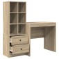 vidaXL Γραφείο Δρύς Sonoma 125,5 x 50 x 127 εκ 2 τμχ.