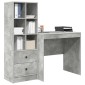vidaXL Γραφείο Σκυρόδεμα Γκρι 125,5 x 50 x 127 εκ 2 τμχ.