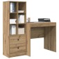 vidaXL Γραφείο Artisan Oak 125,5 x 50 x 127 εκ 2 τμχ.