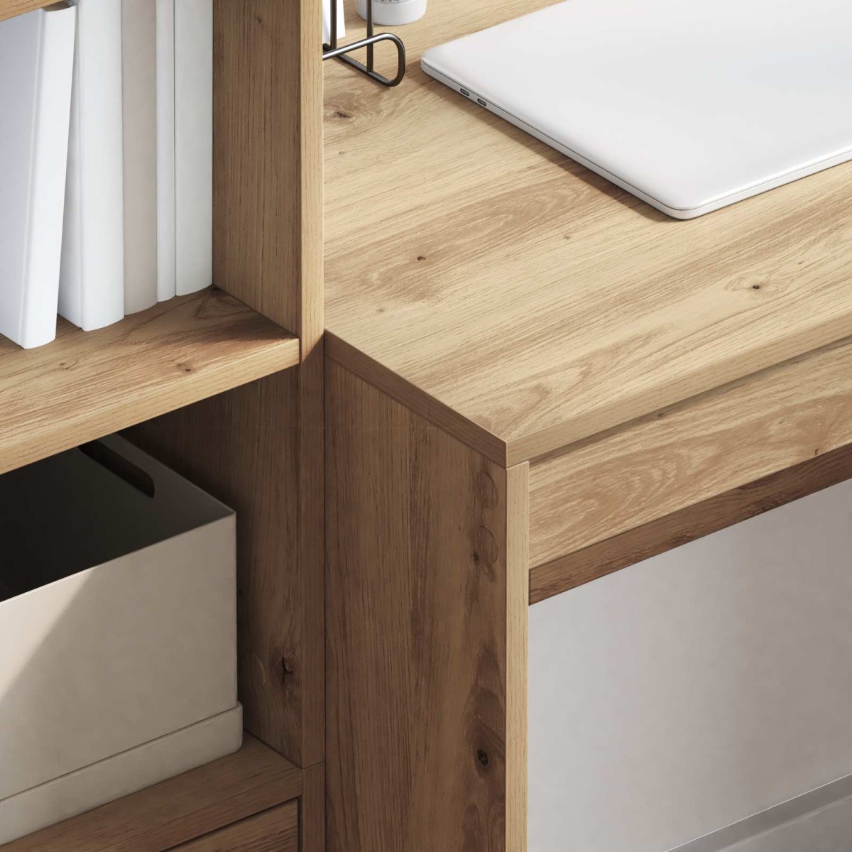 vidaXL Γραφείο Artisan Oak 125,5 x 50 x 127 εκ 2 τμχ.