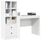 vidaXL Γραφείο Λευκό 135,5 x 50 x 127 εκ 2 τμχ.