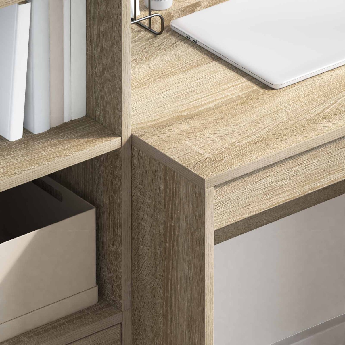 vidaXL Γραφείο Δρύς Sonoma 135,5 x 50 x 127 εκ 2 τμχ.