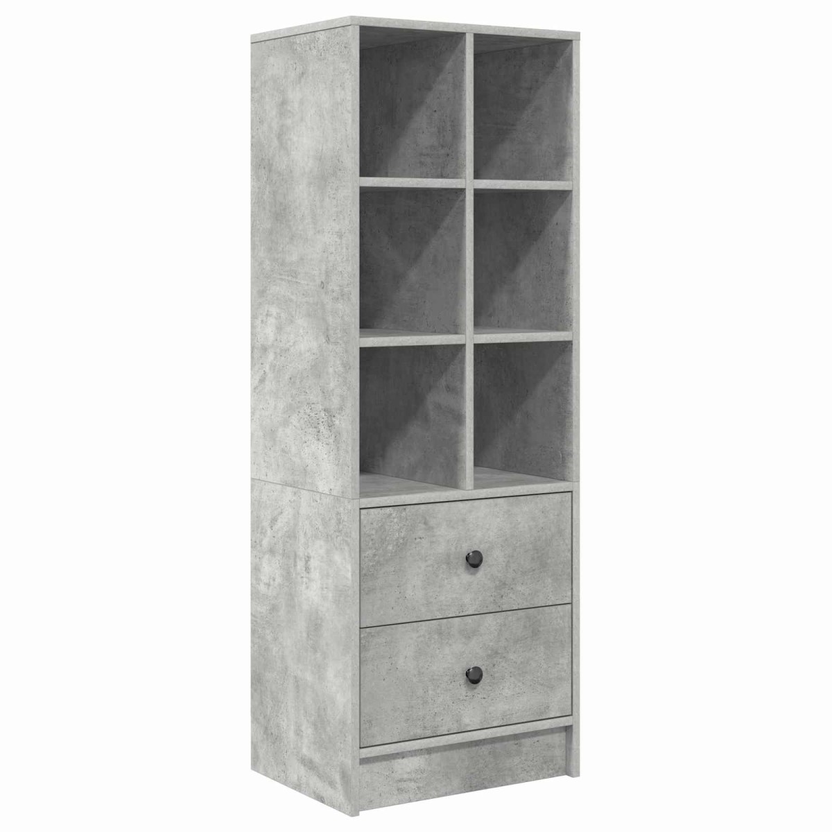 vidaXL Γραφείο Σκυρόδεμα Γκρι 135,5 x 50 x 127 εκ 2 τμχ.