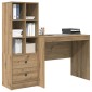 vidaXL Γραφείο Artisan Oak 135,5 x 50 x 127 εκ 2 τμχ.