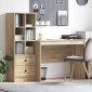 vidaXL Γραφείο Δρύς Sonoma 145.5 x 50 x 127 εκ 2 τμχ.