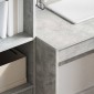 vidaXL Γραφείο Σκυρόδεμα Γκρι 145.5 x 50 x 127 εκ 2 τμχ.