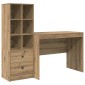 vidaXL Γραφείο Artisan Oak 145.5 x 50 x 127 εκ 2 τμχ.