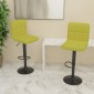 vidaXL Σκαμπό Μπαρ 2 τεμ. Πράσινα Υφασμάτινα