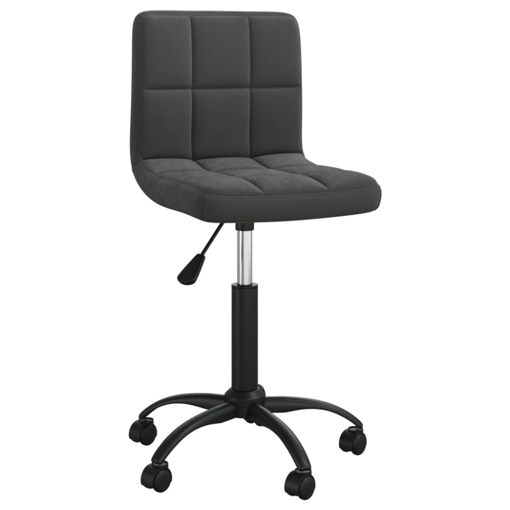 vidaXL Καρέκλα Γραφείου Περιστρεφόμενη Μαύρη Βελούδινη