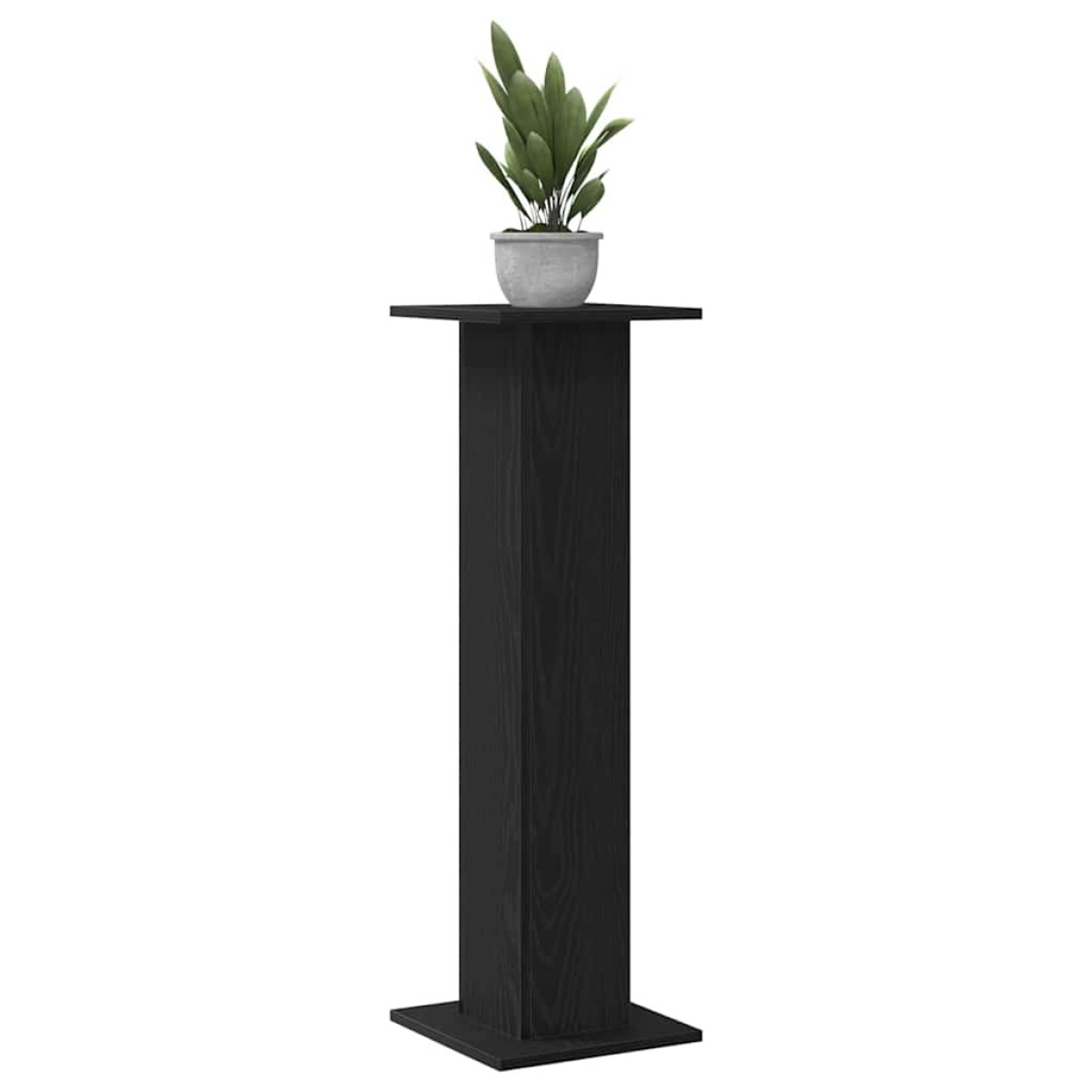 vidaXL Βάση φυτών 2 τμχ. Μαύρη Οξυά 30 x 30 x 95 cm Επεξεργασμένο ξύλο