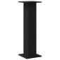 vidaXL Βάση φυτών 2 τμχ. Μαύρη Οξυά 30 x 30 x 95 cm Επεξεργασμένο ξύλο