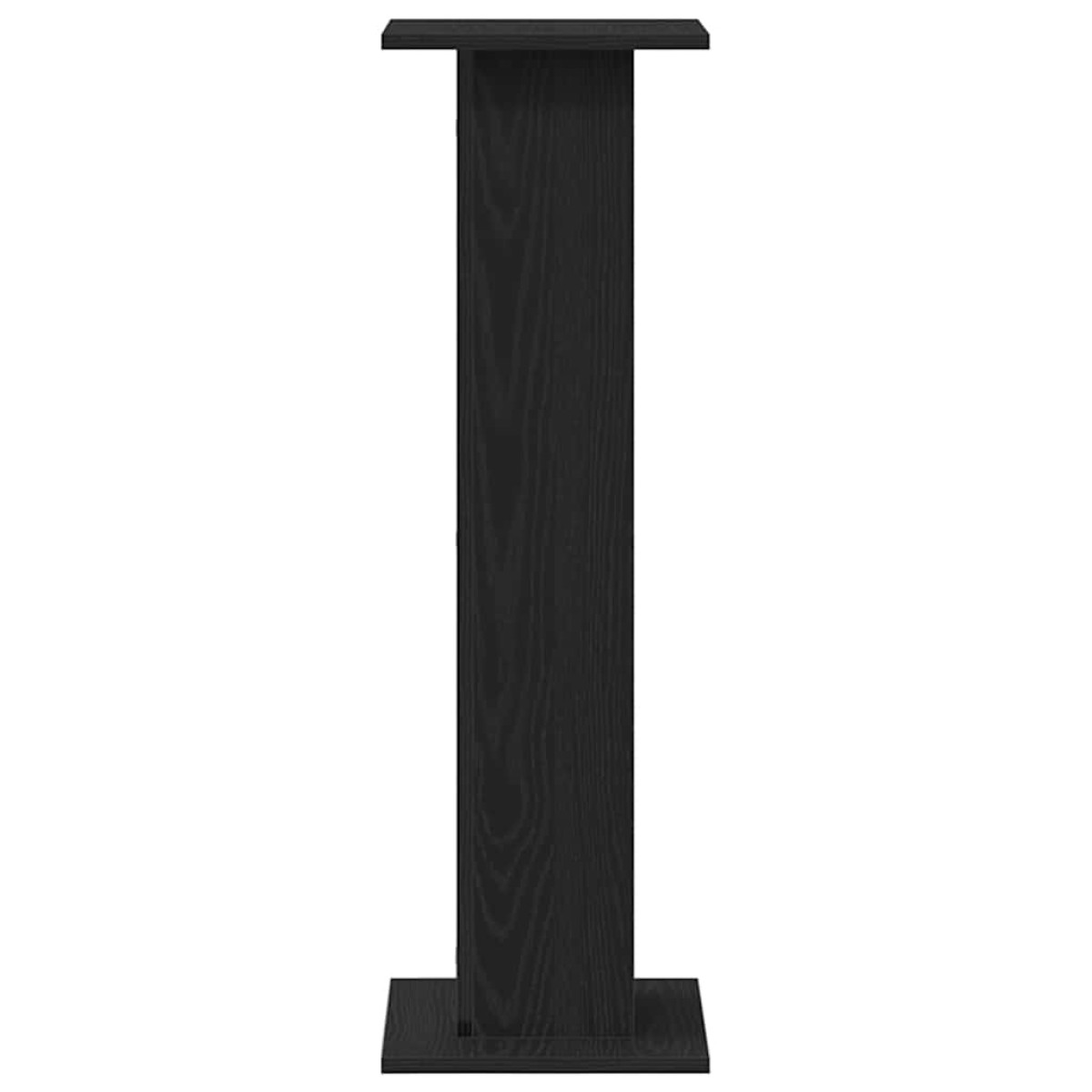 vidaXL Βάση φυτών 2 τμχ. Μαύρη Οξυά 30 x 30 x 95 cm Επεξεργασμένο ξύλο