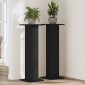 vidaXL Βάση φυτών 2 τμχ. Μαύρη Οξυά 30 x 30 x 95 cm Επεξεργασμένο ξύλο