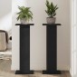 vidaXL Βάση φυτών 2 τμχ. Μαύρη Οξυά 30 x 30 x 80 cm Επεξεργασμένο ξύλο