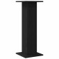 vidaXL Βάση φυτών 2 τμχ. Μαύρη Οξυά 30 x 30 x 80 cm Επεξεργασμένο ξύλο