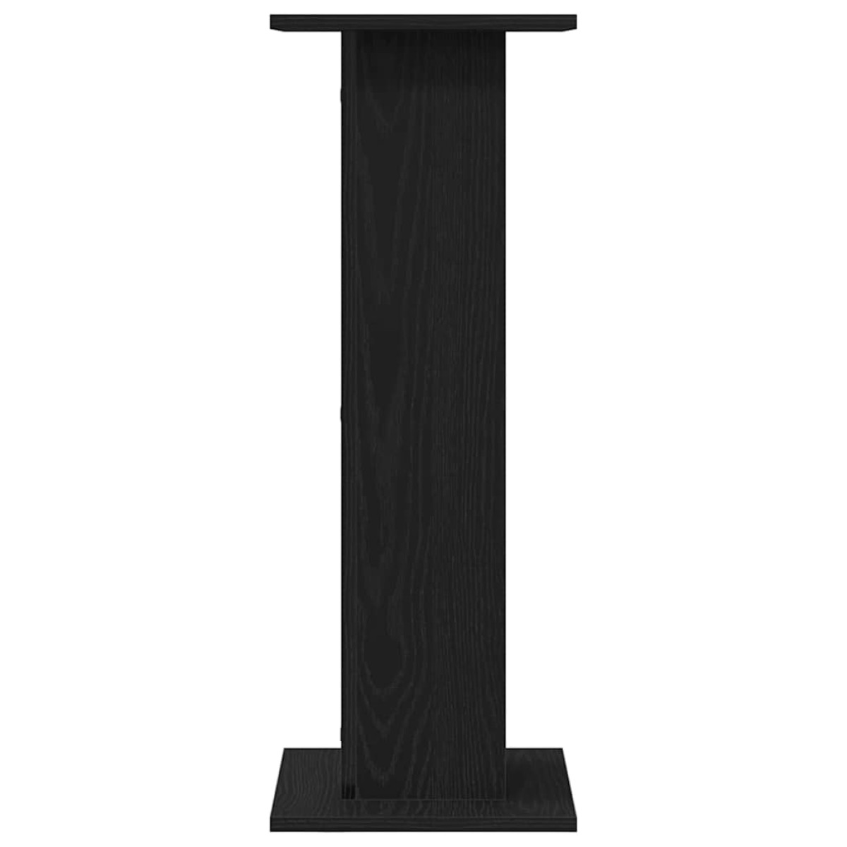 vidaXL Βάση φυτών 2 τμχ. Μαύρη Οξυά 30 x 30 x 80 cm Επεξεργασμένο ξύλο