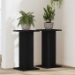 vidaXL Βάση φυτών 2 τμχ. Μαύρη Οξυά 30 x 30 x 60 cm Επεξεργασμένο ξύλο