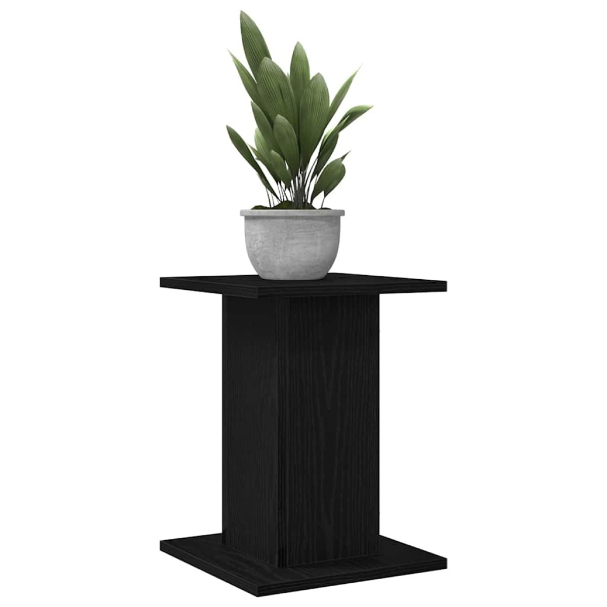 vidaXL Βάση φυτών 2 τμχ. Μαύρη Οξυά 30 x 30 x 40 cm Επεξεργασμένο ξύλο