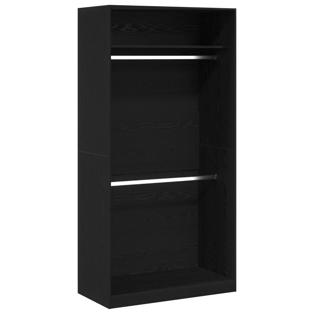 vidaXL Ντουλάπι Μαύρη Οξυά 100 x 50 x 200 cm Επεξεργασμένο Ξύλο