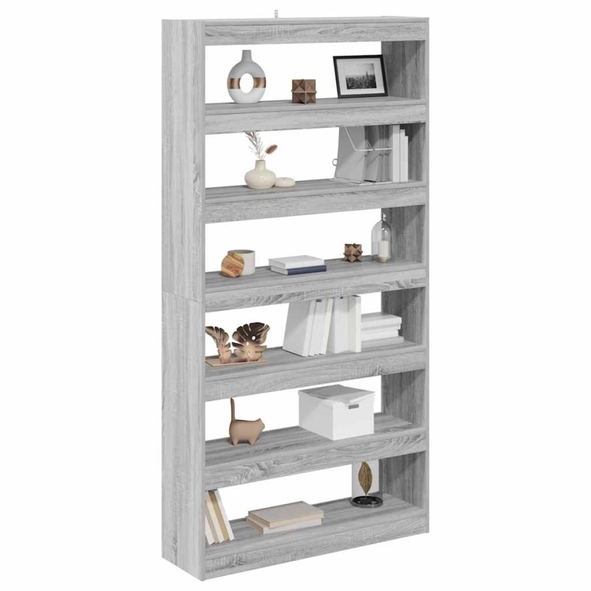 vidaXL Βιβλιοθήκη 6 επίπεδα 100 x 30 x 198 εκ. Επεξεργασμένο Ξύλο